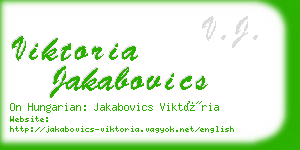 viktoria jakabovics business card